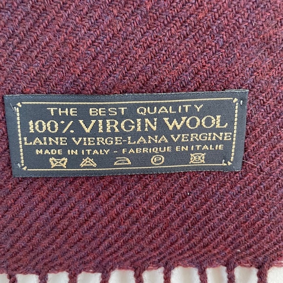 100% Virgin Wool Black Unisex Scarf - Picture 2 of 3